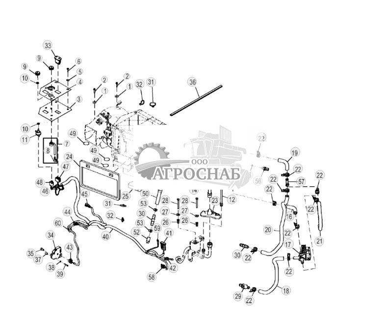 Шланги обогревателя кабины (6090hdw01  6090hdw04) (с обогревателем охлаждающей жидкости) - ST879508 217.jpg